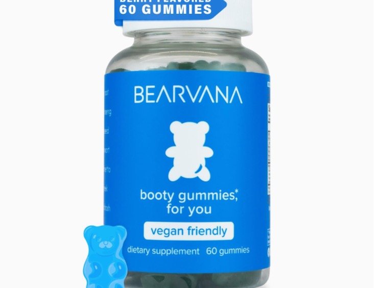 BEARVANA Bum Support Gummies for Women | Workout Enhancement | Berry Flavored | Multivitamins | Natural Botanical Blend | Tone Curves | Boost Confidence | Women’s Fitness Supplement