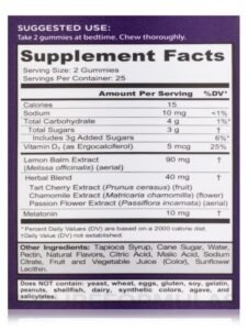 Extra Strength Sleep Gummies supplement