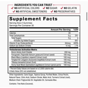 Force Factor Test X180 Gummies supplement