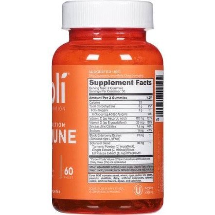 Goli Triple Action Immune Gummies supplement