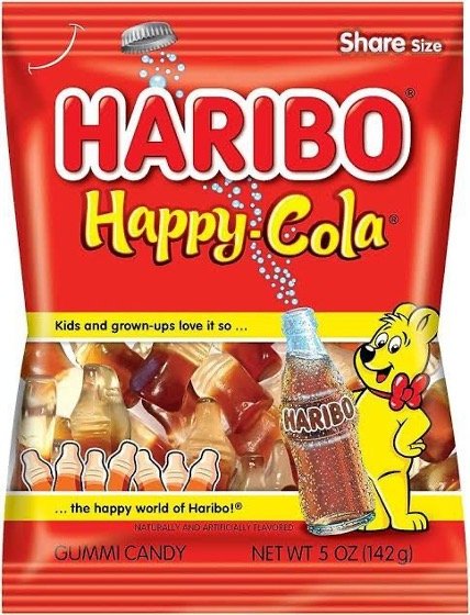 HARIBO Gummi Candy, Happy-Cola 5 oz. Bag