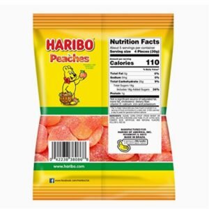 Haribo Happy Peaches Gummies supplements