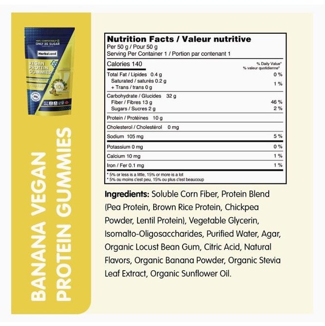 Herbaland Vegan Protein Gummies supplements