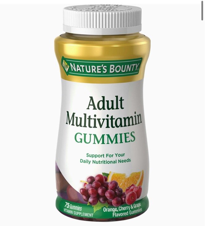 Nature\'s Bounty Adult Multivitamin, Vitamin Supplement, Daily Nutritional Needs, Fruit Flavor, 75 Count