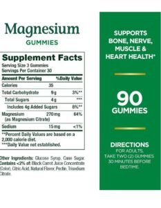 Nature’s Bounty Magnesium Gummies supplement